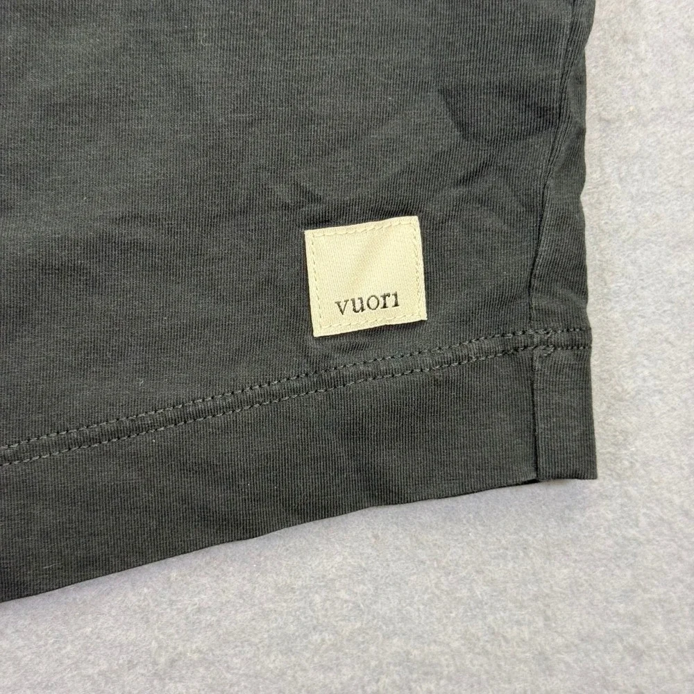 Vuori Womens VW1119 Black Relaxed Cropped Muscle Tank Top Sleeveless Large